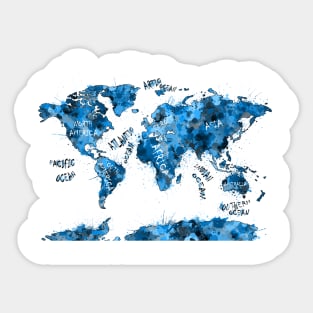 world map Sticker